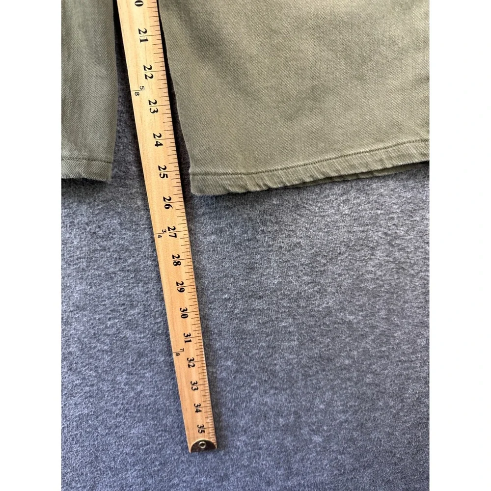 American Eagle Super High-Rise Baggy Wide Leg Pants Olive Green Size 000 XXS EUC